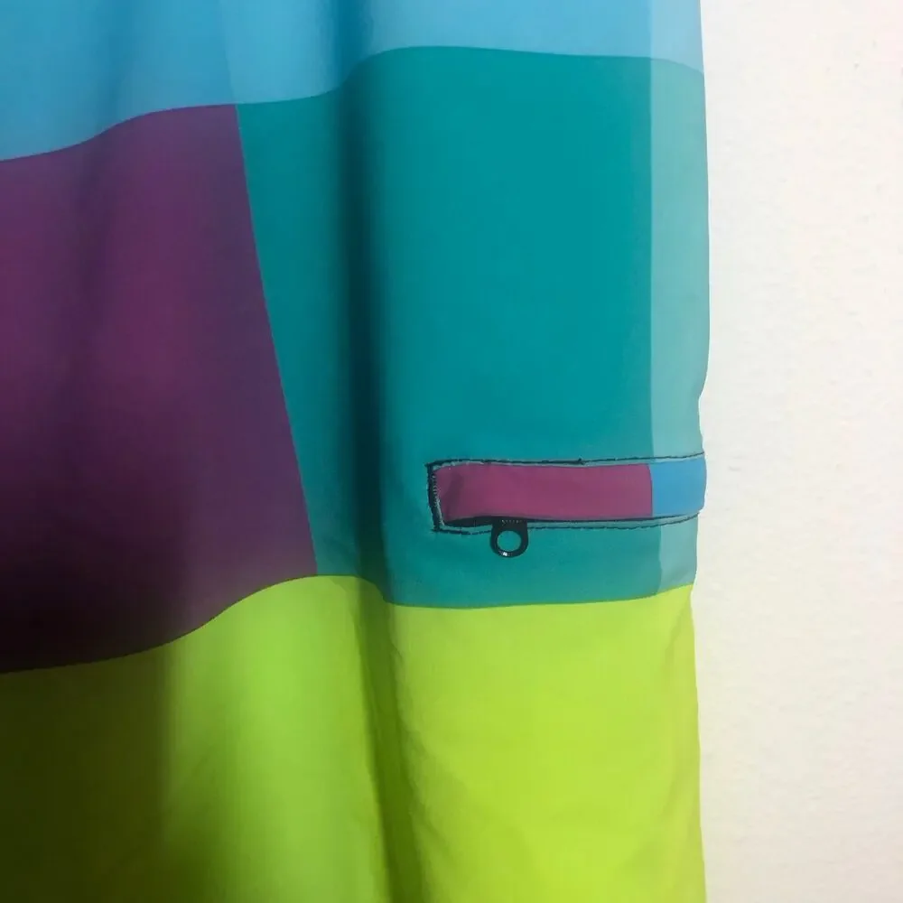 Hurley Phantom Mens Board Shorts Multicolor Colorblock Drawstring Swim Trunks 36